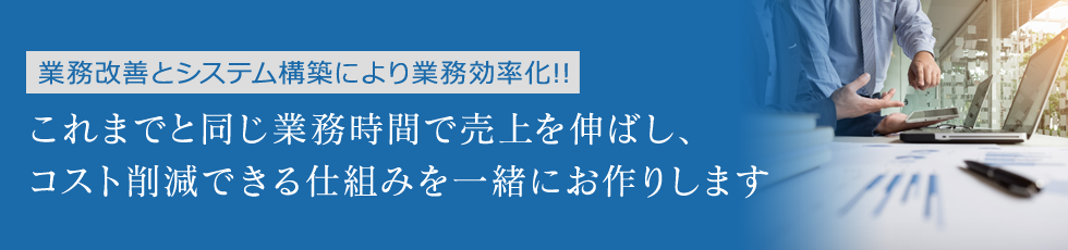 業務改善・システム構築・業務効率